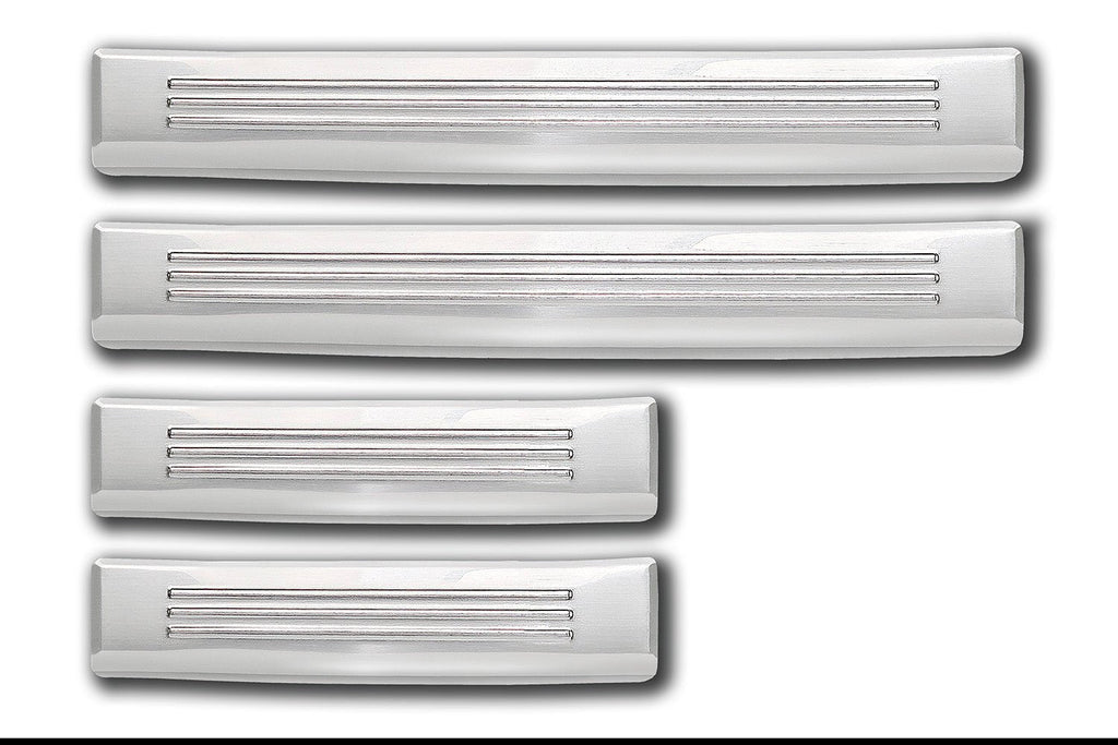Tröskelskydd Lines Opel Frontera 2024+/ Frontera Electric 2024+ – Silver satin | AVISA - Carlevel AB - Tröskelskydd