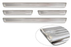 Tröskelskydd Lines Skoda Enyaq IV 2020+/ Skoda Enyaq Coupe iV 2022+ – Silver satin | AVISA - Carlevel AB - Tröskelskydd