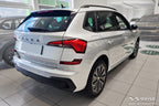 Tröskelskydd Lines Skoda Kamiq crossover 2019–2024, facelift 2024+ – Silver satin | AVISA - Carlevel AB - Tröskelskydd