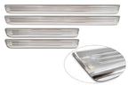 Tröskelskydd Lines Skoda Kodiaq II 2024+ / Volkswagen Tayron II 2025> – Silver satin | AVISA - Carlevel AB - Tröskelskydd