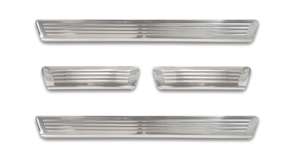 Tröskelskydd Lines Skoda Octavia IV liftback/ Kombi 2019–2024 facelift 2024+ – Silver satin | AVISA - Carlevel AB - Tröskelskydd