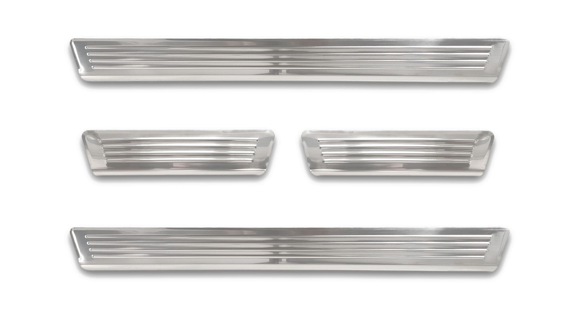 Tröskelskydd Lines Skoda Octavia IV liftback/ Kombi 2019–2024 facelift 2024+ – Silver satin | AVISA - Carlevel AB - Tröskelskydd