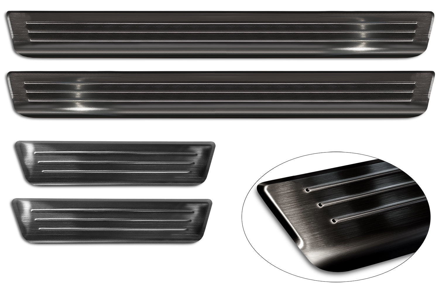 Tröskelskydd Lines Skoda Superb IV Kombi 2024+ / Volkswagen Passat B9 Variant/ R-line/ Hybrid 2024+ – Svart | AVISA - Carlevel AB - Tröskelskydd