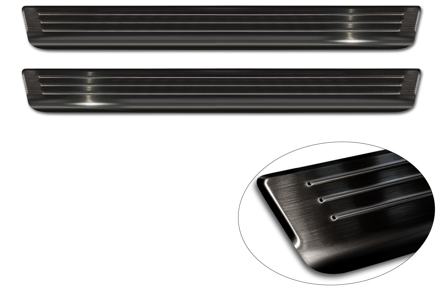 Tröskelskydd Lines Volkswagen Caddy V (SB) 2020+ / Volkswagen Caddy Cargo V (SB ) furgon 2020+ – Svart | AVISA - Carlevel AB - Tröskelskydd