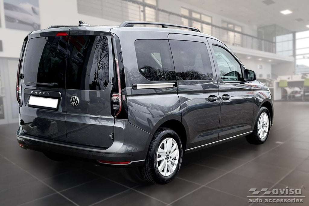 Tröskelskydd Lines Volkswagen Caddy V (SB) 2020+ / Volkswagen Caddy Cargo V (SB ) furgon 2020+ – Svart | AVISA - Carlevel AB - Tröskelskydd