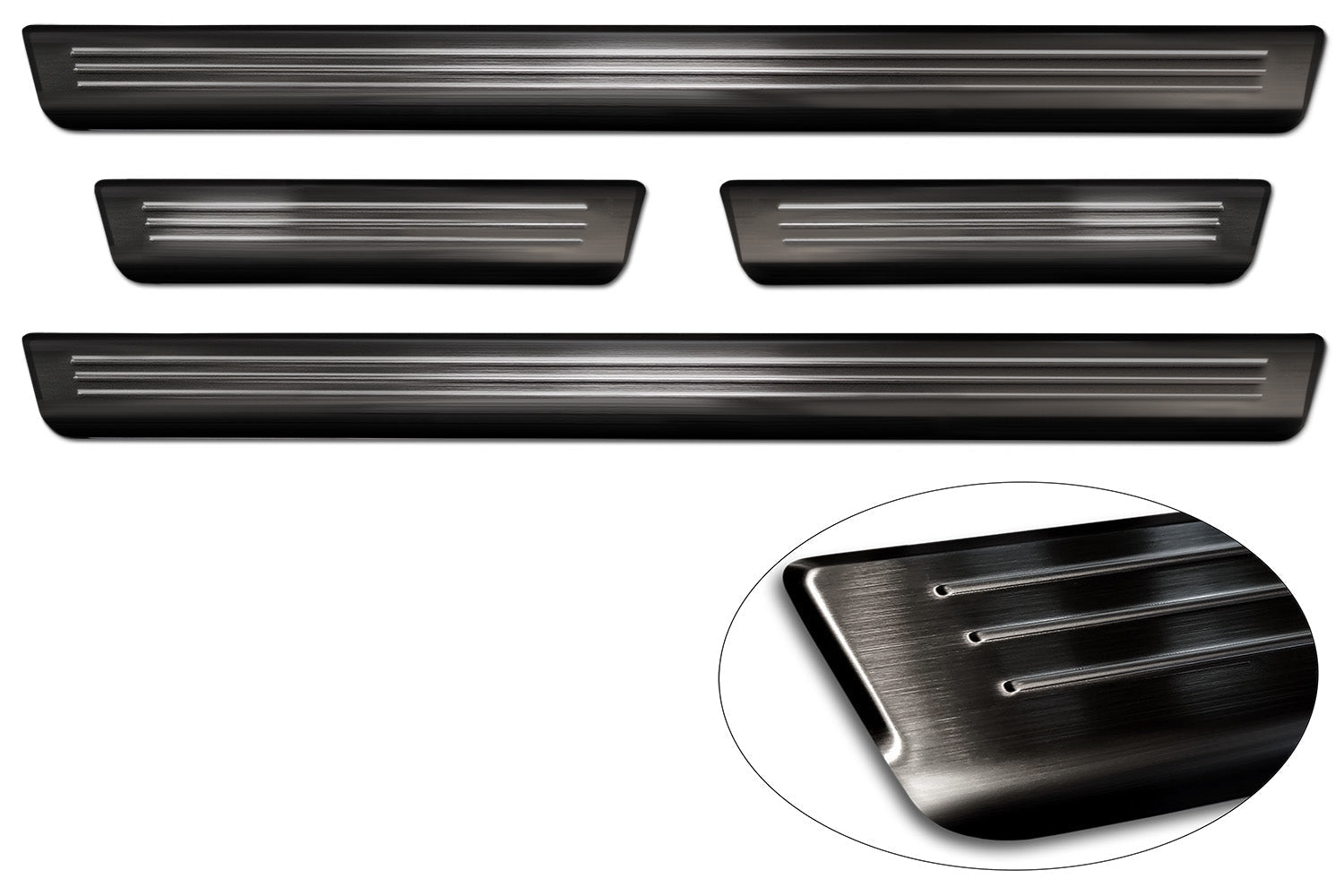 Tröskelskydd Lines Volkswagen ID 5 2022+ – Svart | AVISA - Carlevel AB - Tröskelskydd
