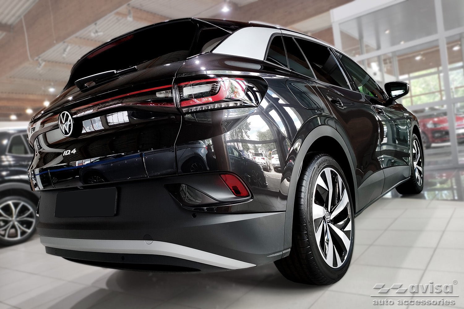 Tröskelskydd Lines Volkswagen ID.4 suv 2020+ – Svart | AVISA - Carlevel AB - Tröskelskydd