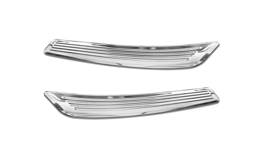Tröskelskydd Mercedes C Class W205/ S205 2014–2019, facelift 2019+ / Mercedes C Class W206 2021+ – Spegelpolerat silver | AVISA - Carlevel AB - Tröskelskydd