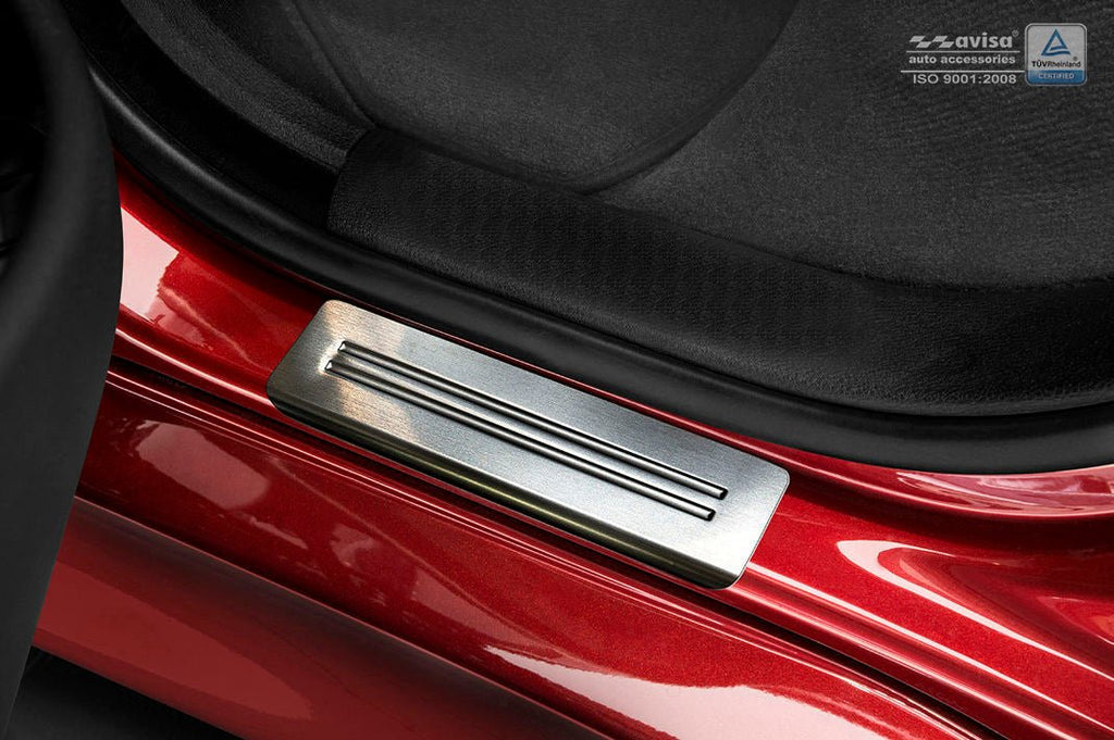 Tröskelskydd Special Edition BMW X6 II F16 2014–2019 – Silver satin | AVISA - Carlevel AB - Tröskelskydd