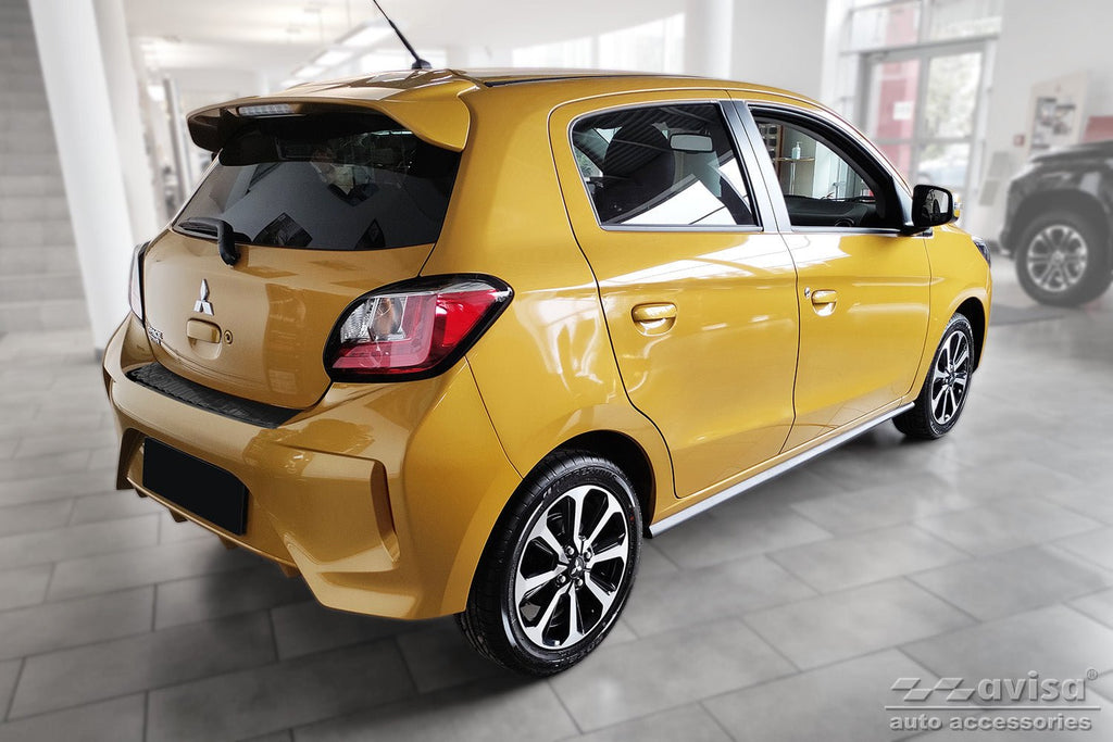 Tröskelskydd Special Edition Mitsubishi Space Star facelift 2020+ – Svart | AVISA - Carlevel AB - Tröskelskydd