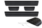 Tröskelskydd Toyota Aygo X 2022–2025, facelift 2025+/ Toyota Aygo X hybrid 2026+ – Svart | AVISA - Carlevel AB - Tröskelskydd