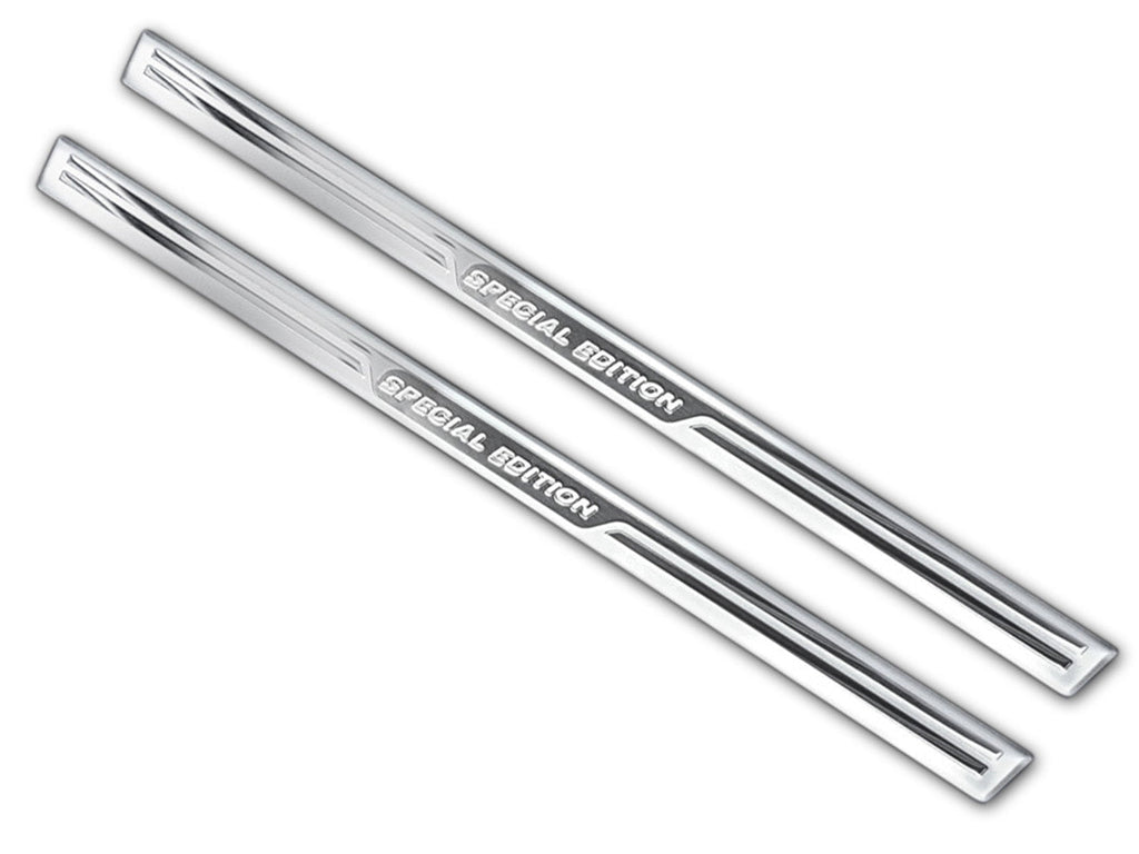 Universella tröskelskydd "SPECIAL EDITION" 54 x 3 cm (2delar per set) – Silver | AVISA - Carlevel AB - Tröskelskydd